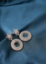 Rotating Wheel Earrings (Silver) EAR000489