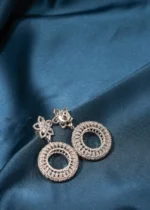 Rotating Wheel Earrings (Silver) EAR000489 - Image 2