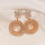 Rotating Wheel Earrings (Yellow Gold) EAR000435