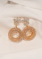 Rotating Wheel Earrings (Yellow Gold) EAR000435