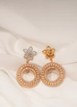Rotating Wheel Earrings (Yellow Gold) EAR000435 - Image 2