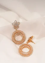 Rotating Wheel Earrings (Yellow Gold) EAR000435 - Image 3