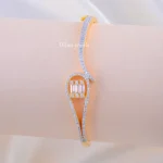 Royal Converging Diamond Bangle (Yellow Gold) BRA002344