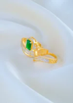 Royal Crest Emerald Ring (Yellow Gold) RING01857 - Image 2