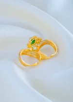Royal Crest Emerald Ring (Yellow Gold) RING01857 - Image 3