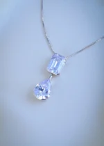 Royal Cut Locket Set with Chain (Silver) NEC000891 - Image 2