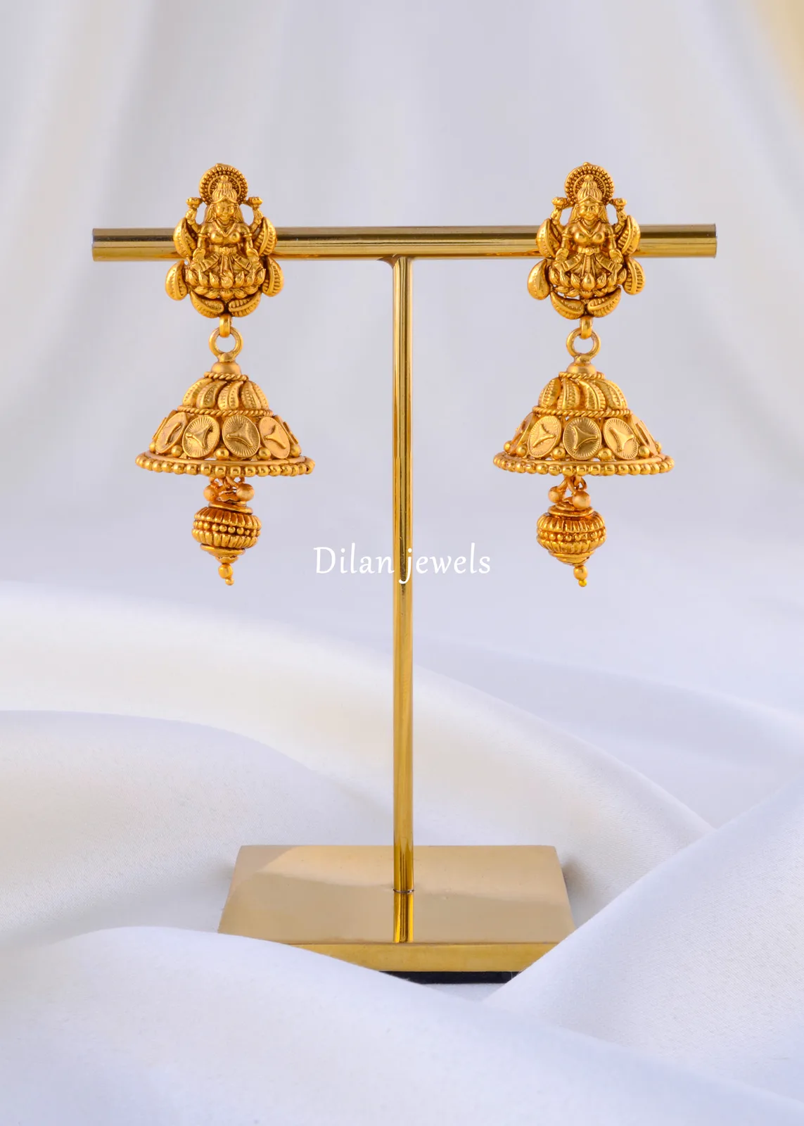 Royal-Heritage-Temple-Earrings-Yellow-Gold-EAR002170a Royal Heritage Temple Earrings ( Yellow Gold ) EAR002170 - Image 1