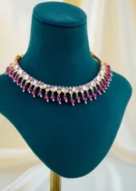 Royal Kundan Polki Necklace Set (Yellow Gold) NEC001566 - Image 2