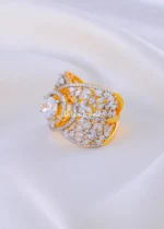 Royal Marquise Vine Ring (Yellow Gold) RING02178 - Image 2