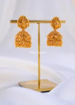 Royal Mayur Heritage Jhumkas ( Yellow Gold ) EAR002171 - Image 2