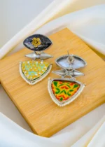 Royal Meenakari Fusion Earrings (Dual Plating) EAR001545 - Image 3