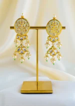 Royal Meenakari Kundan Polki Choker Set (Yellow Gold) NEC001580 - Image 3
