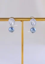 Royal Pearl Choker Set (Silver) NEC002218 - Image 3