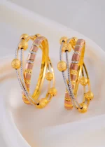 Royal Radiance Bangles (Tri-Color Plating) BAN001936 - Image 2
