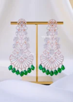 Royal Radiance Long Chandelier Earrings (Rose Gold) EAR002246