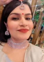 Royal Rose-Gold Necklace Set with maang tika- NEC07012306