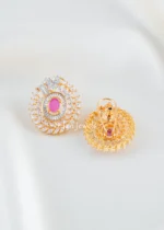 Royal Ruby Bloom Pendant Set (Yellow Gold) PSET02600 - Image 3
