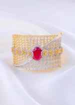 Royal Ruby & Diamond Mesh Bracelet (Yellow Gold) BRA002364 - Image 3