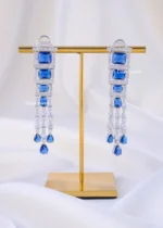 Royal Sapphire Waterfall Set (Silver) NEC002312 - Image 3
