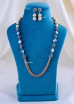 Royal Silverstone Pearl Set (Silver) NEC002220