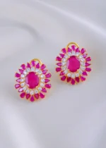 Ruby Bloom Earrings (Yellow Gold) EAR002040 - Image 2