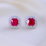 Ruby Bloom Studs (Silver) EAR001903