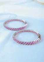 Ruby Bridge Bangles (Silver) BAN001153 - Image 3