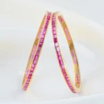 Ruby Channel Bangles (Yellow-Gold) BAN000393
