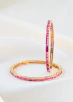 Ruby Channel Bangles (Yellow-Gold) BAN000393 - Image 2