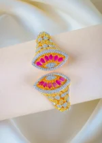 Ruby Clutch Statement Bracelet (Yellow Gold) BRA001271