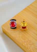 Ruby Designer Mangalsutra Set (Yellow Gold) MANG01530 - Image 3