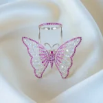 Ruby Flying Butterfly Ring (Silver) RING01385