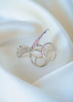 Ruby Flying Butterfly Ring (Silver) RING01385 - Image 3