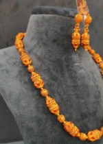 Ruby Gold Mala Set (Yellow-Gold)- NEC04032313 - Image 3