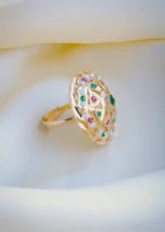 Ruby Green Jadau Ring (Yellow Gold) RING01008 - Image 2