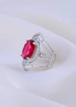 Ruby Majesty (Silver) RING01851 - Image 2