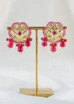 Ruby Noor Long Necklace Set (Yellow Gold) NEC002723 - Image 3