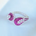 Ruby Pearl Bracelet (Dual Plating) BRA001133