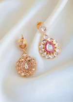Ruby Polki Locket Chain Set (Yellow Gold) NEC001447 - Image 3
