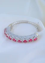 Ruby Royale Cuff (Silver) BRA001831 - Image 3