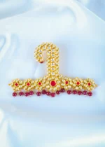 Ruby Sehra Kundan Kalgi for Men (Yellow Gold) KALGI1120 - Image 2