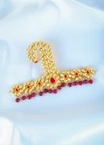 Ruby Sehra Kundan Kalgi for Men (Yellow Gold) KALGI1120 - Image 3