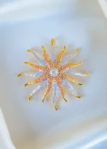 Ruby Sun Pendant Set (Yellow Gold) PSET01339 - Image 2