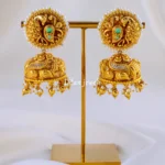 Saanvi Jhumka (Antique Gold) EAR002094