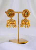 Saanvi Jhumka (Antique Gold) EAR002094 - Image 3