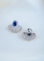 Saphire Radiance Pendant Set (Silver) PSET01741 - Image 2