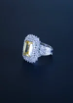 Sapphire Cocktail Ring (Silver) RING01204 - Image 2