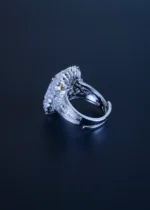 Sapphire Cocktail Ring (Silver) RING01204 - Image 3
