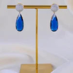 Sapphire Luxe Drops (Yellow Gold) EAR002045