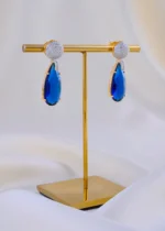 Sapphire Luxe Drops (Yellow Gold) EAR002045 - Image 2